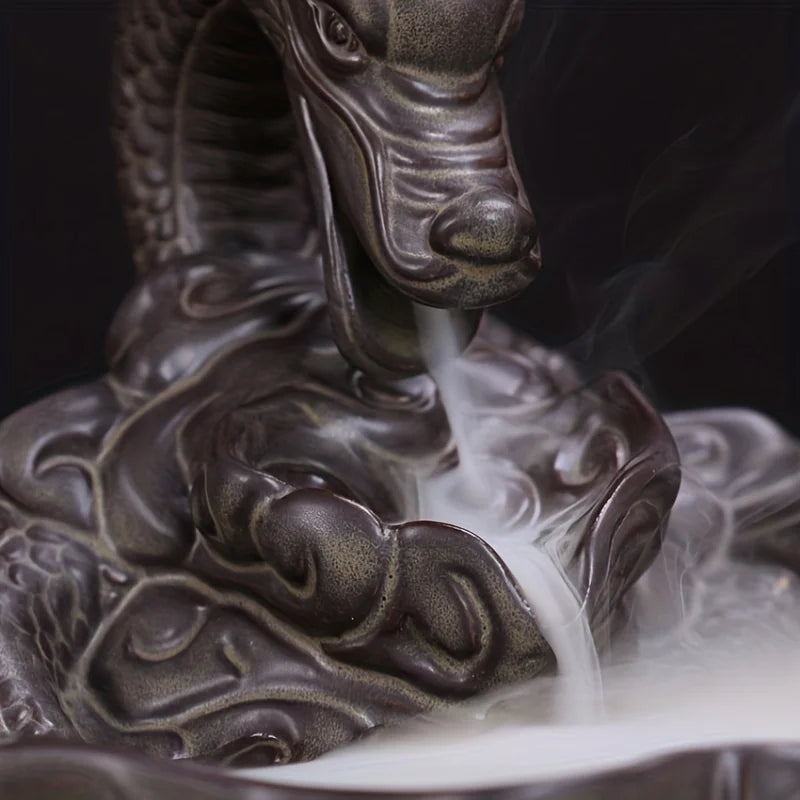 Brûleur d'encens à reflux en forme de dragon