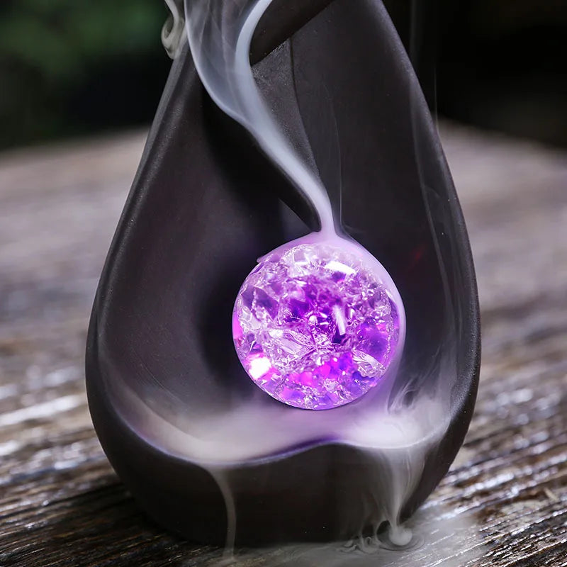 Brûleur d'encens à reflux en argile