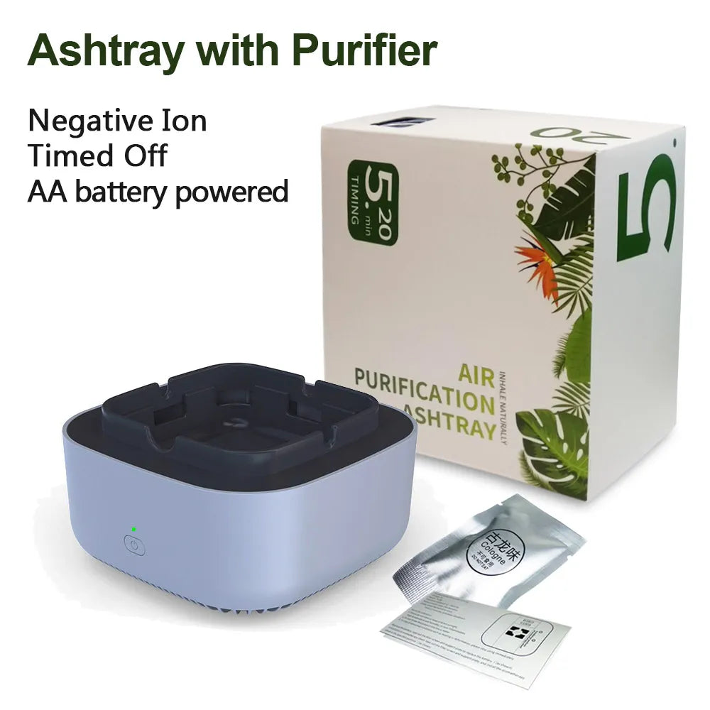 Cendrier en coton filtre carré pour Purification de l'air, 5 pièces, Anti-fumée secondaire avec fonction d'ions négatifs